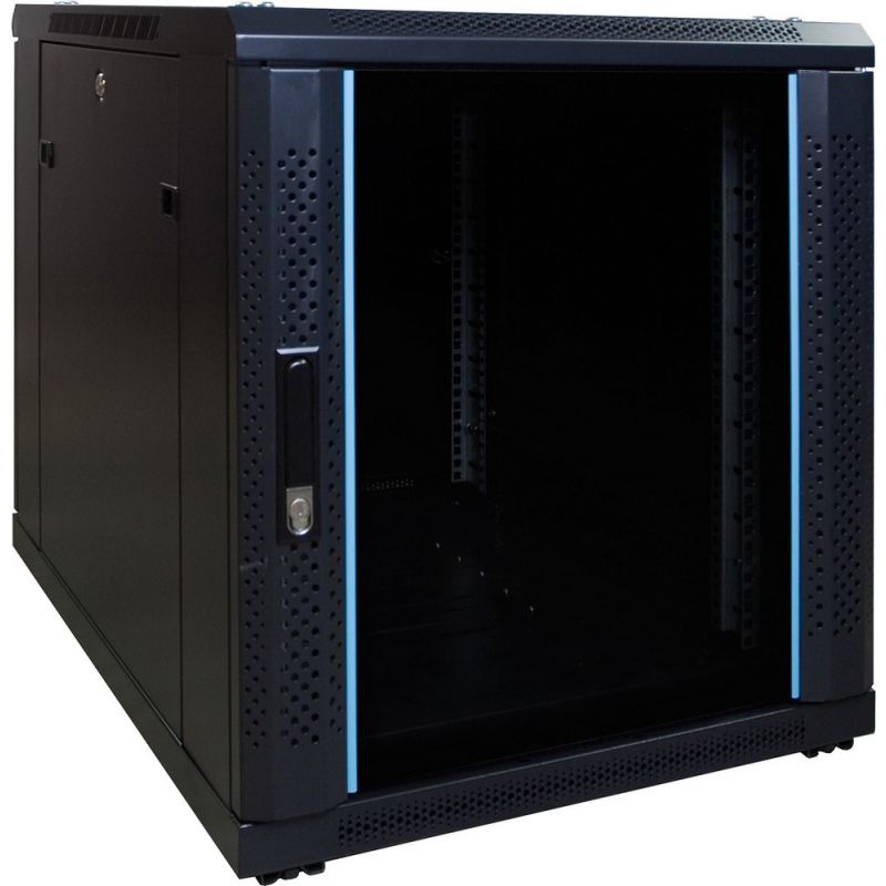 Mini baie de serveur 12U avec porte en verre 600x600x720mm (LXPXH)