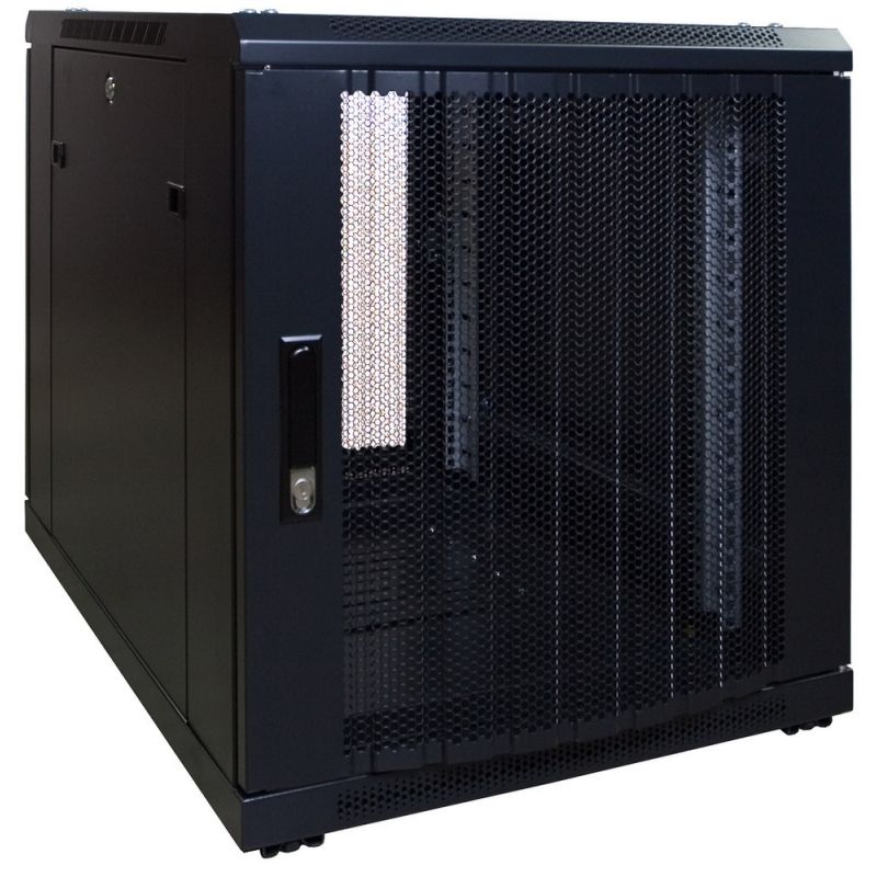 Mini baie de serveur 12U avec porte perforée 600x800x720mm (LXPXH