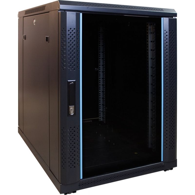 Mini baie de serveur 15U avec porte en verre 600x800x860mm (LXPXH)