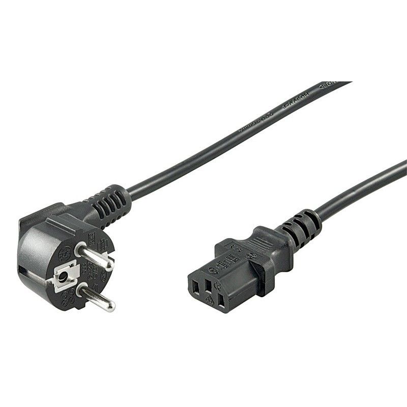 Câble d'alimentation incliné Schuko à C13 3M Noir