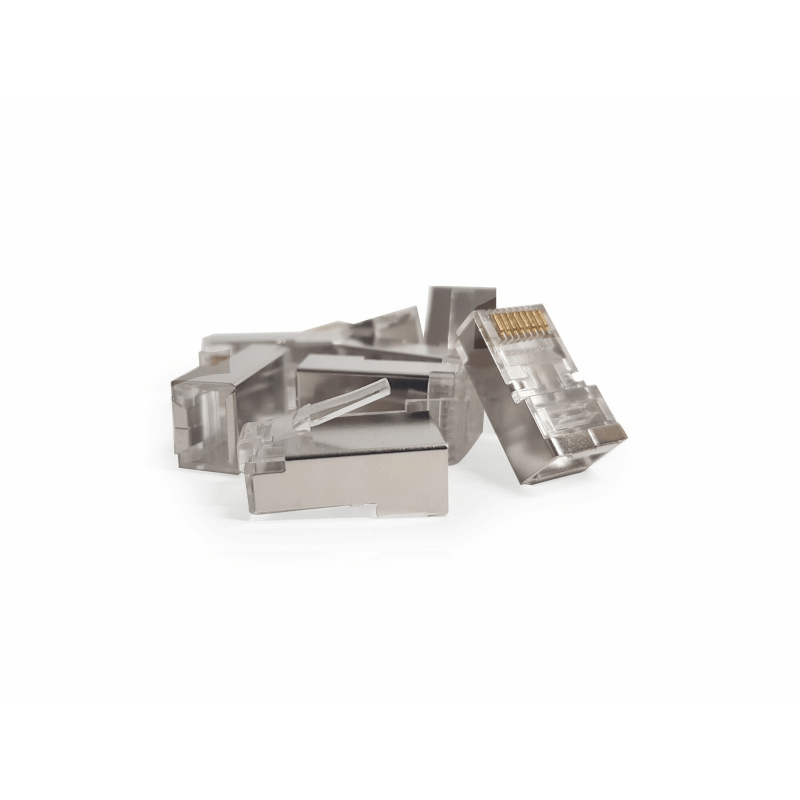 Connecteur RJ45 CAT6A + Pièce auxiliaire - pour câble flexible - blindé - 10 pièces