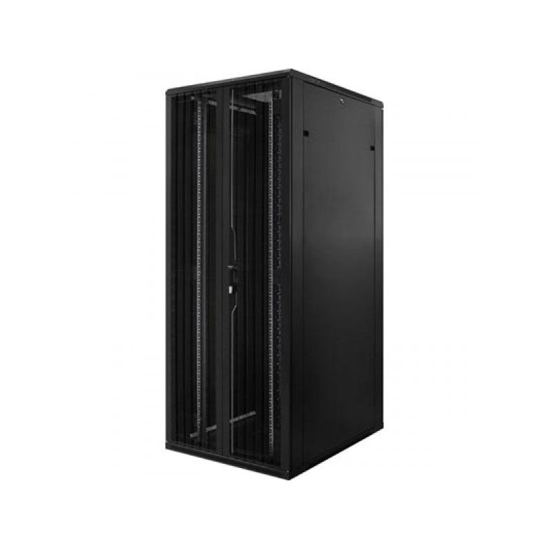 Baie serveur 42U avec double porte avant et arrière perforée 800x1200x2000mm (LxPxH)