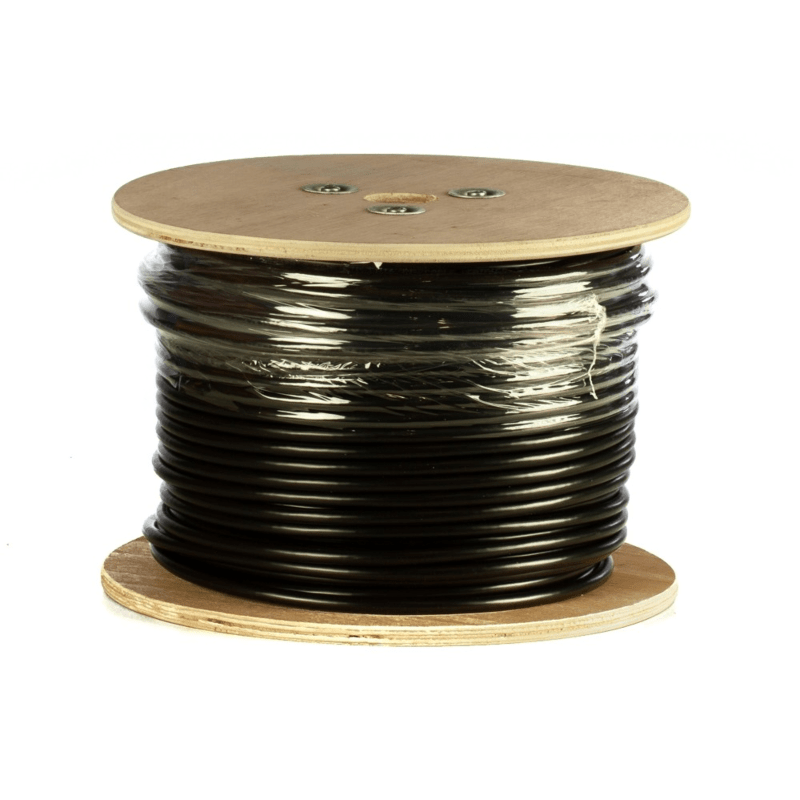 Rouleau câble DANICOM rigide extérieur noir CAT6 FTP PE (FCA) - 50m