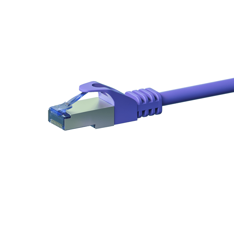Câble CAT6A S/FTP (PIMF) 100% cuivre violet - 2m