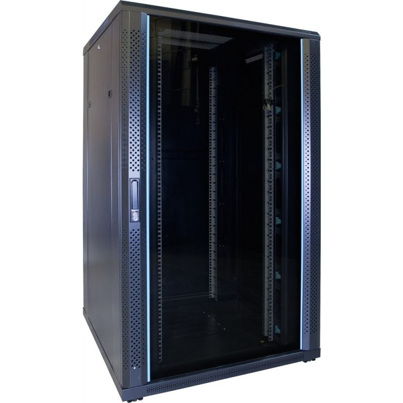 Baie de serveur 27U avec porte en verre 800x800x1400mm (LXPXH)