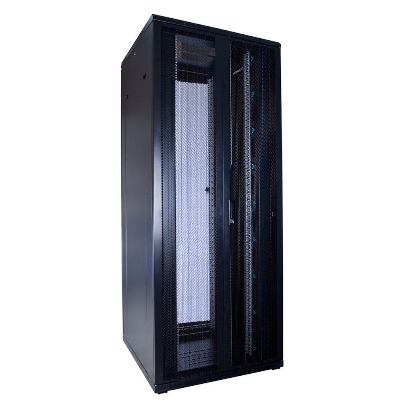 Baie de brassage 42U avec portes avant et arrière doublement perforées 800x800x2000mm (LxPxH)