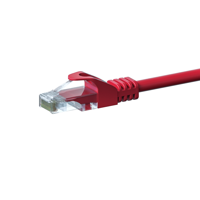 Câble Cat5e UTP 100% cuivre rouge - 1m