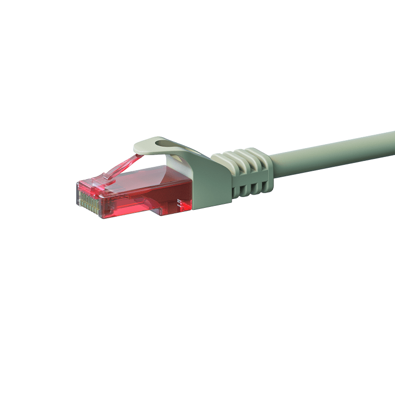 Câble CAT6 UTP 100% cuivre gris - 2m