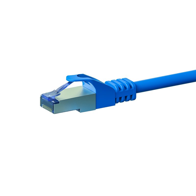 Câble CAT6A S/FTP (PIMF) 100% cuivre bleu - 5m