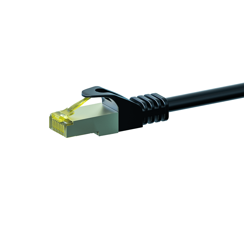Câble CAT7 SFTP / PIMF Noir - 0.25m