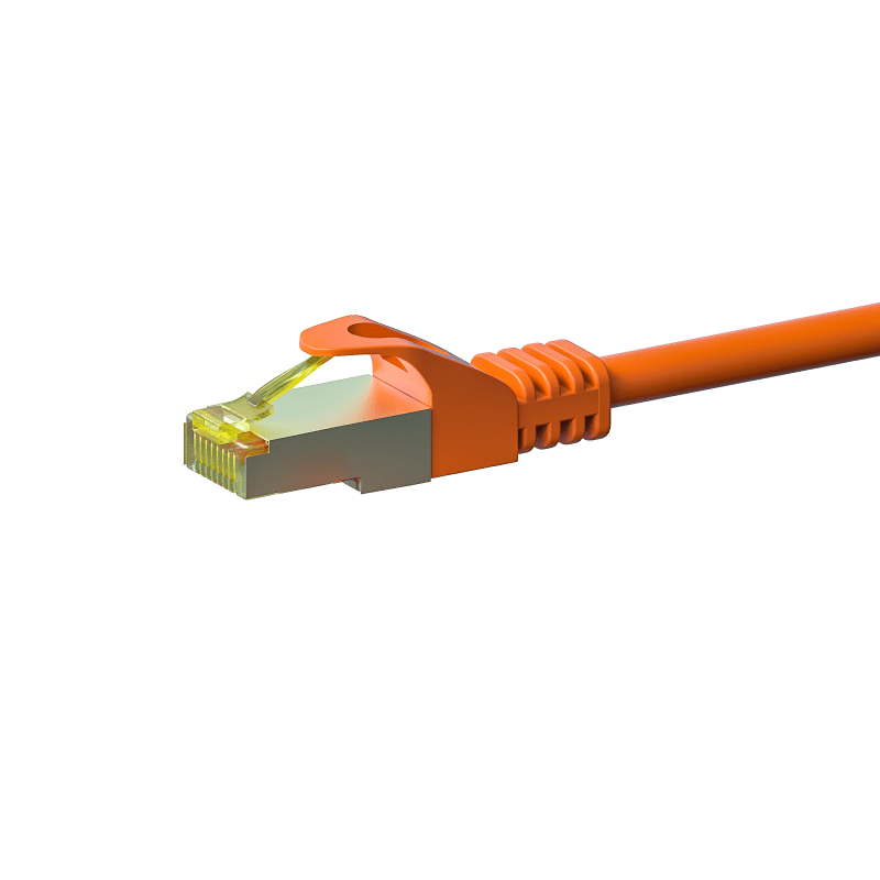 Câble CAT7 SFTP / PIMF Orange - 0.50m