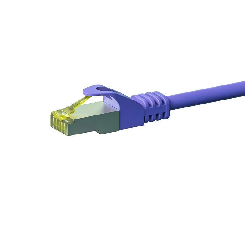 Câble CAT7 SFTP / PIMF Violet - 0.25m