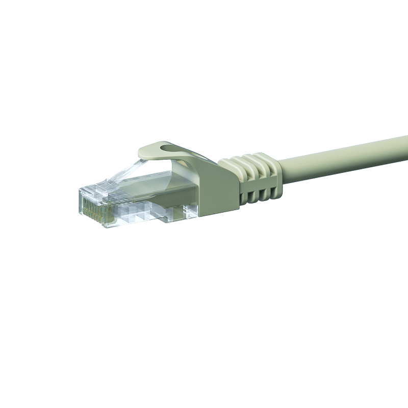 Câble CAT5e UTP CCA gris - 0.25m