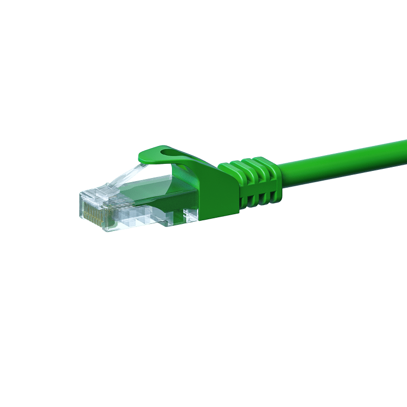 Câble CAT5e UTP CCA vert - 0.25m