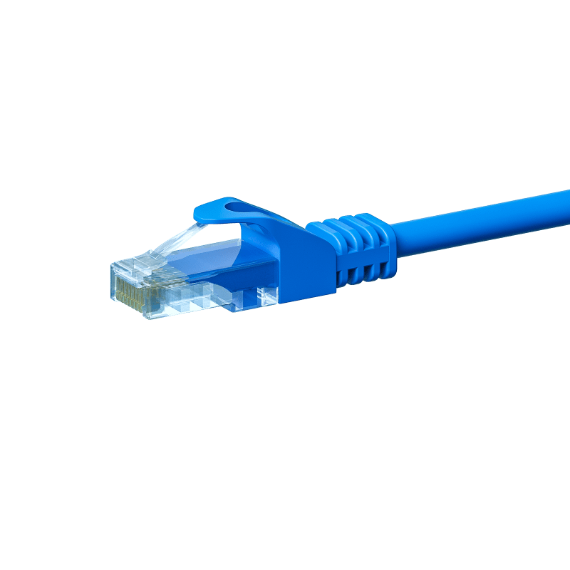 Câble CAT5e UTP CCA bleu - 1m