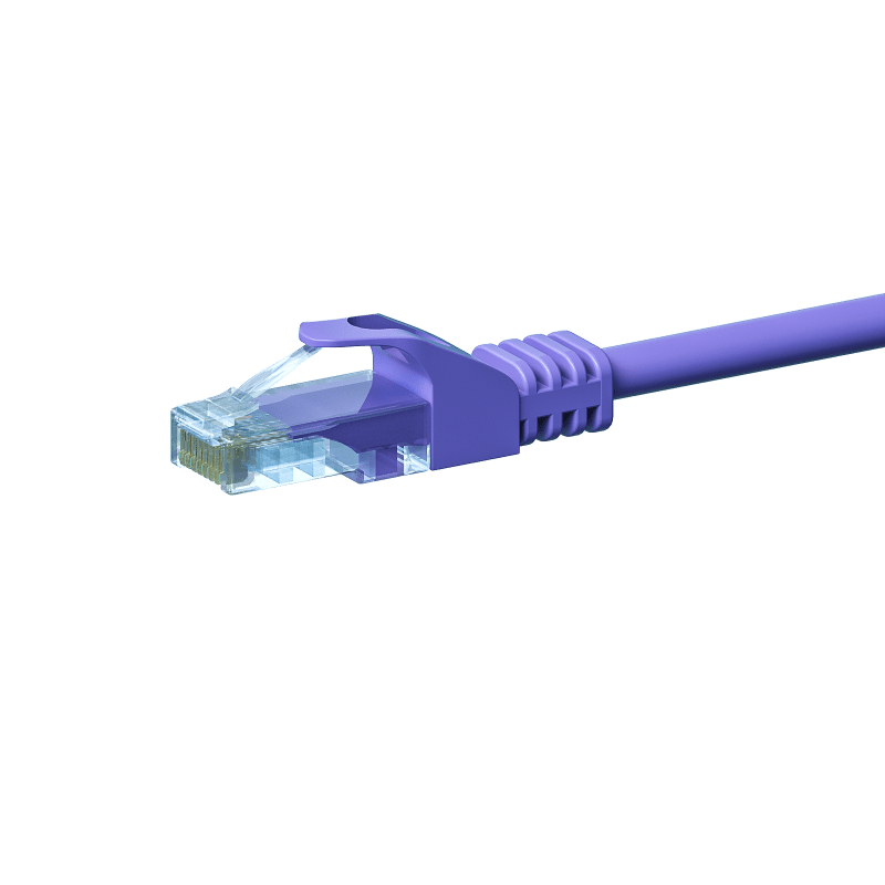 Câble CAT5e UTP CCA violet - 0.25m