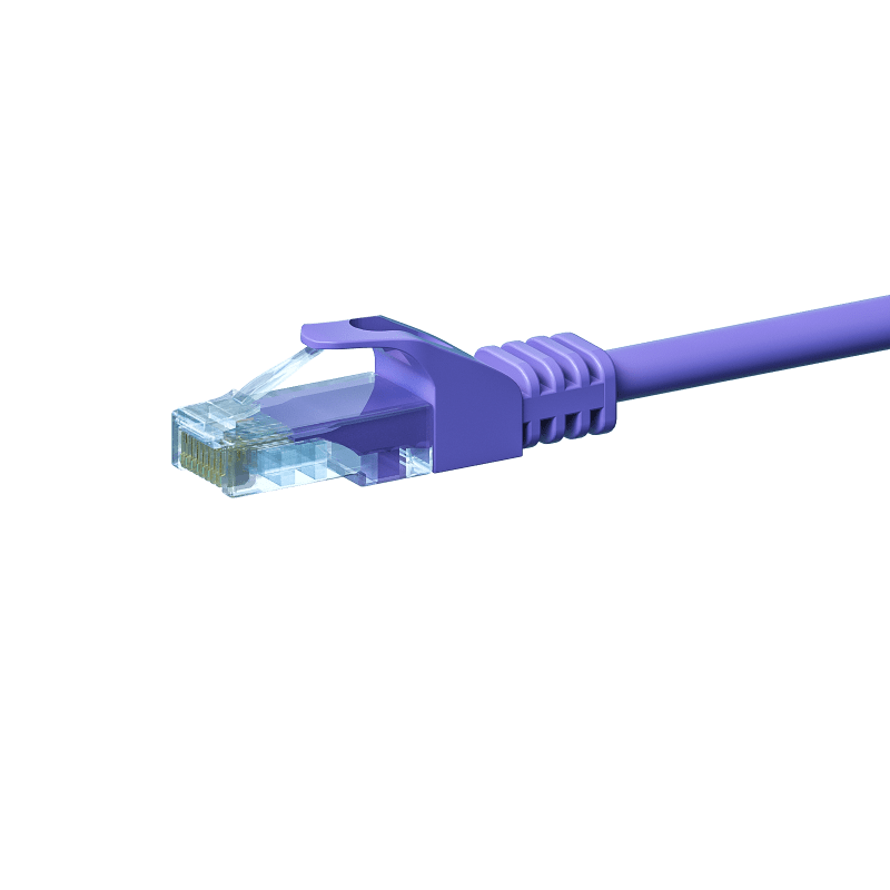 Câble CAT5e UTP CCA violet - 7.50m