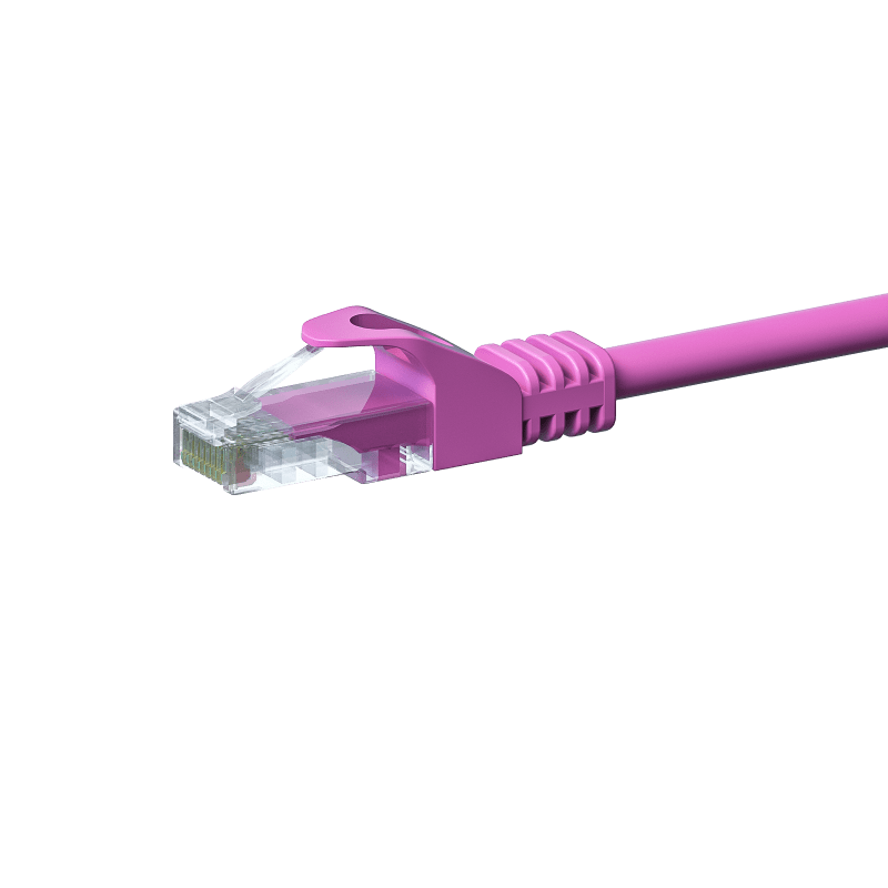 Câble CAT5e UTP CCA rose - 3m