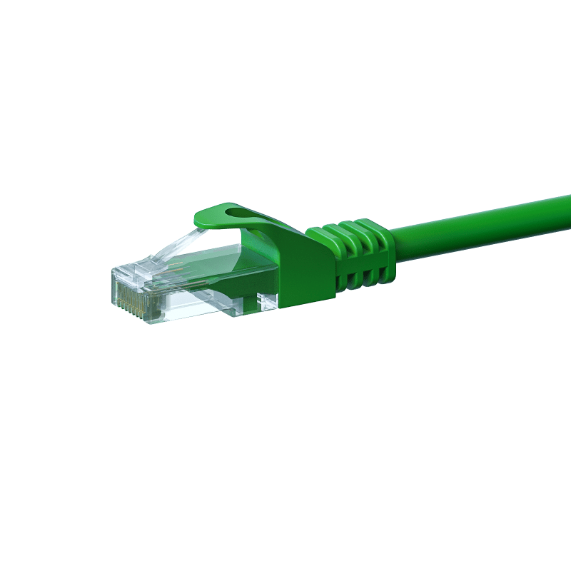 Câble CAT6 UTP CCA vert - 0.25m