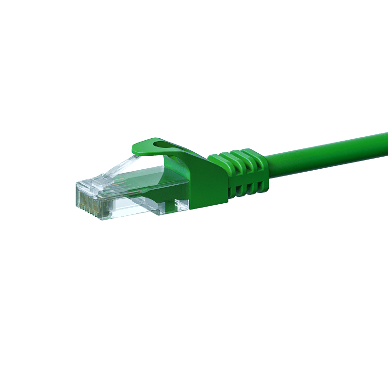 Câble CAT6 UTP CCA vert - 1m