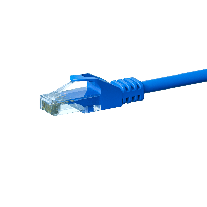 Câble CAT6 UTP CCA bleu - 1m