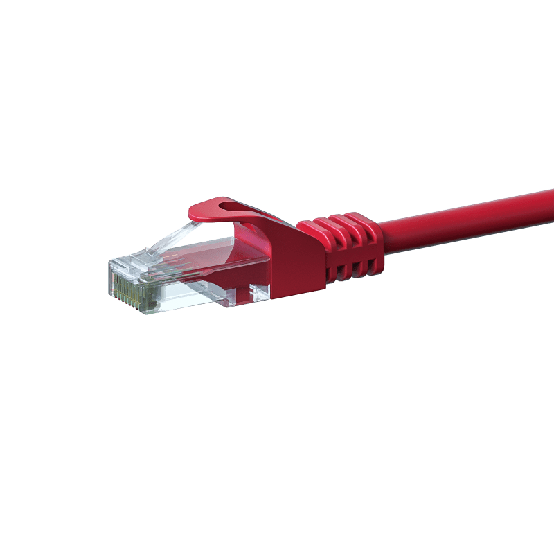 Câble CAT6 UTP CCA rouge - 2m