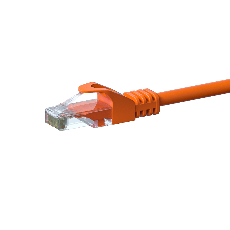 Câble CAT6 UTP CCA orange - 0.50m