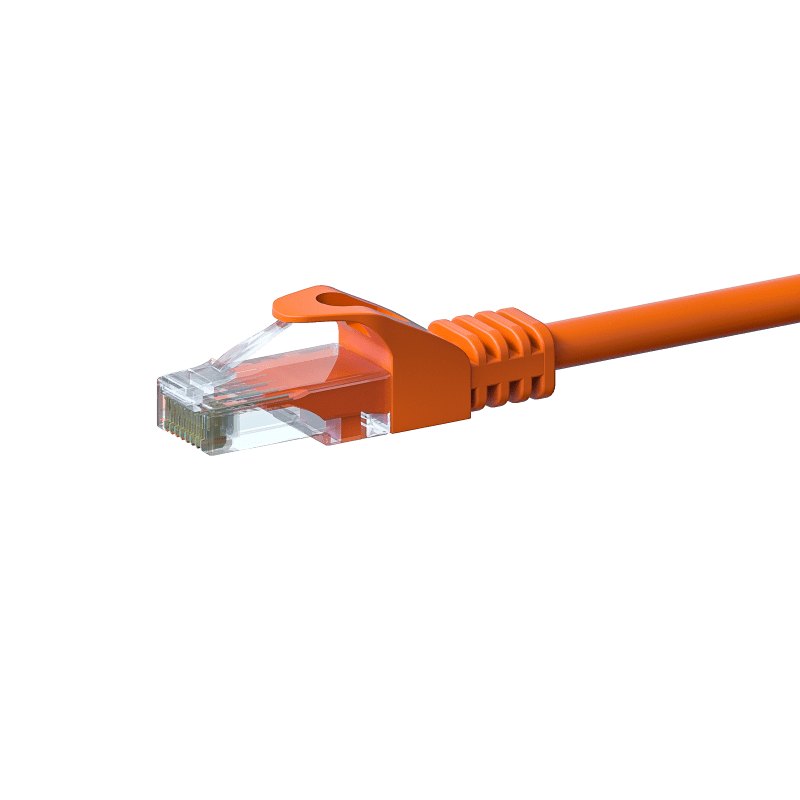 Câble CAT6 UTP CCA orange - 2m