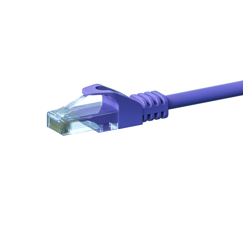 Câble CAT6 UTP CCA violet - 0.50m