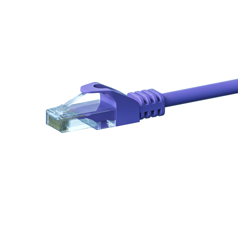 Câble CAT6 UTP CCA violet - 15m