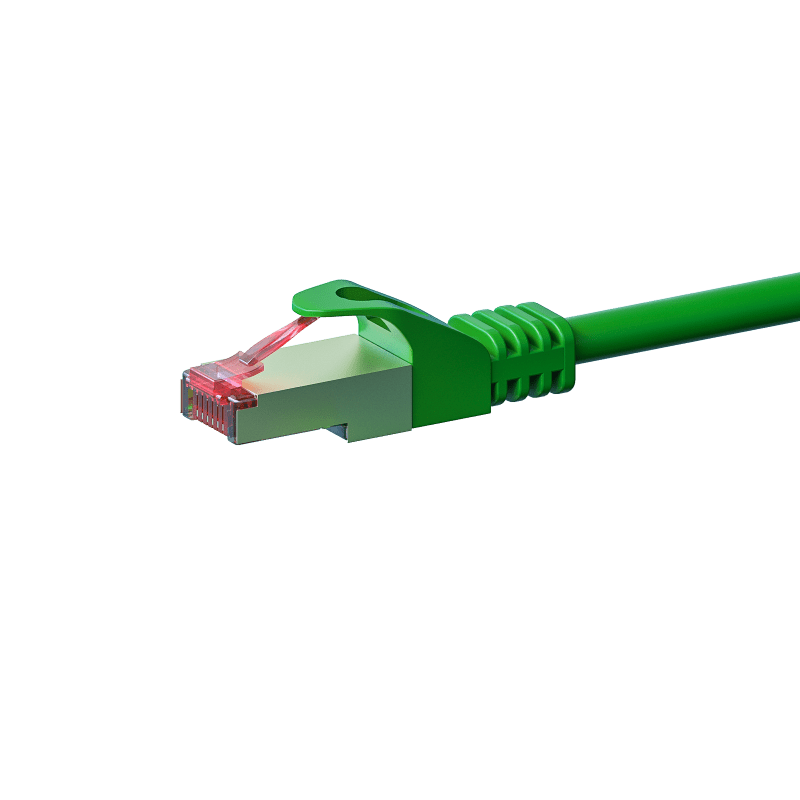 Câble CAT6 SSTP / PIMF Vert - 0.25m