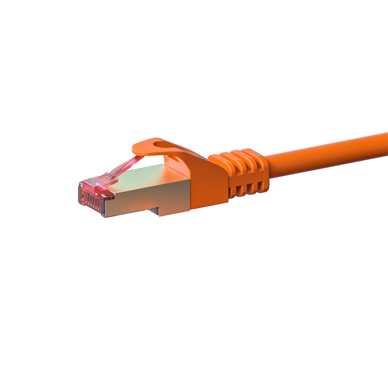 Câble CAT6 SSTP / PIMF Orange - 0.25m