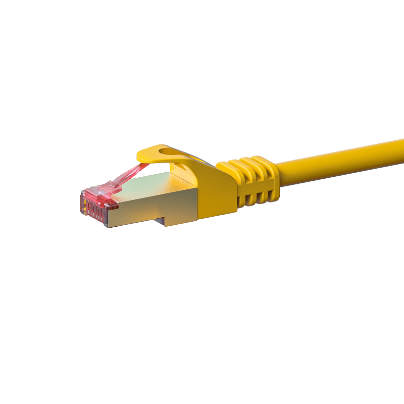 Câble CAT6 SSTP / PIMF Jaune - 0.25m