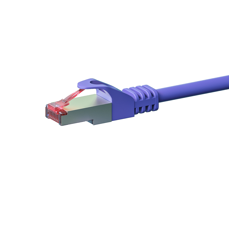 Câble CAT6 SSTP / PIMF Violet - 0.25m