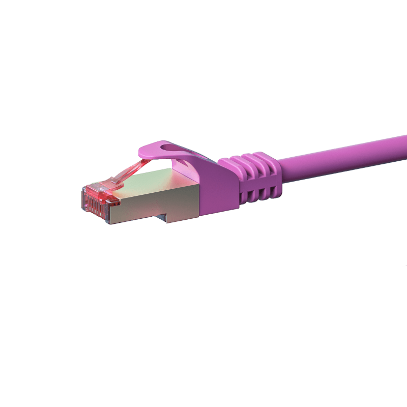 Câble CAT6 SSTP / PIMF Rose - 0.25m