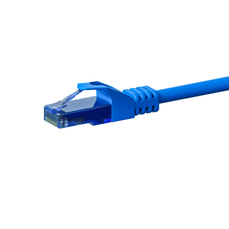 Câble RJ45 CAT6A UTP 100% cuivre bleu - 0.15m