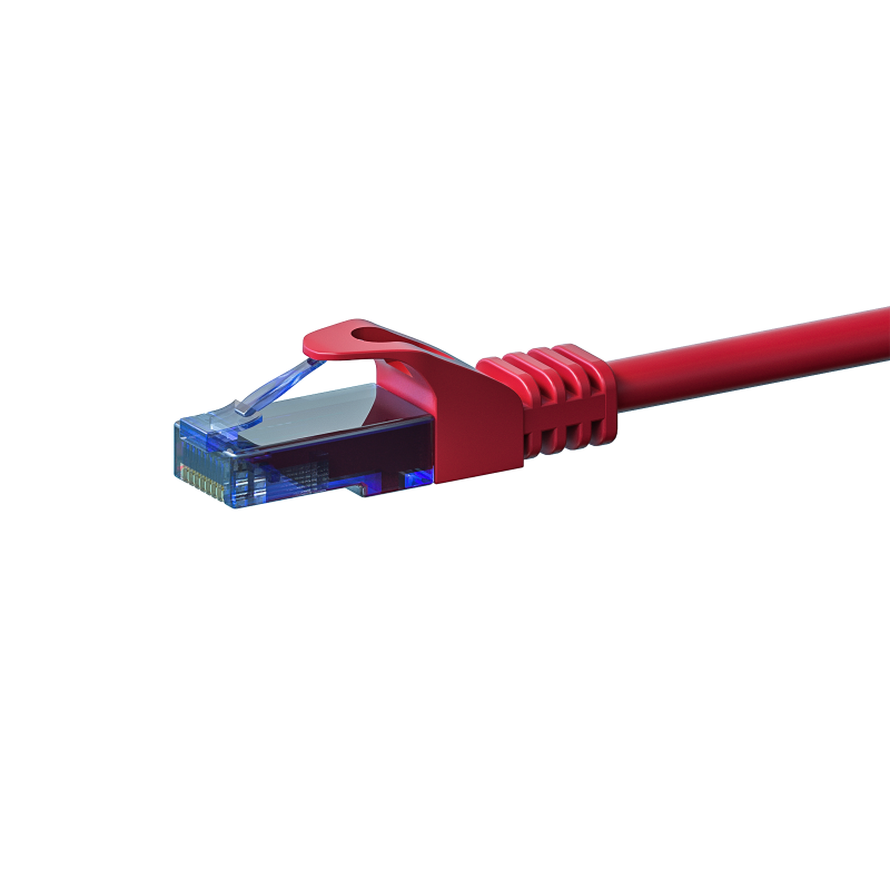 Câble CAT6A UTP 100% cuivre rouge - 0.25m