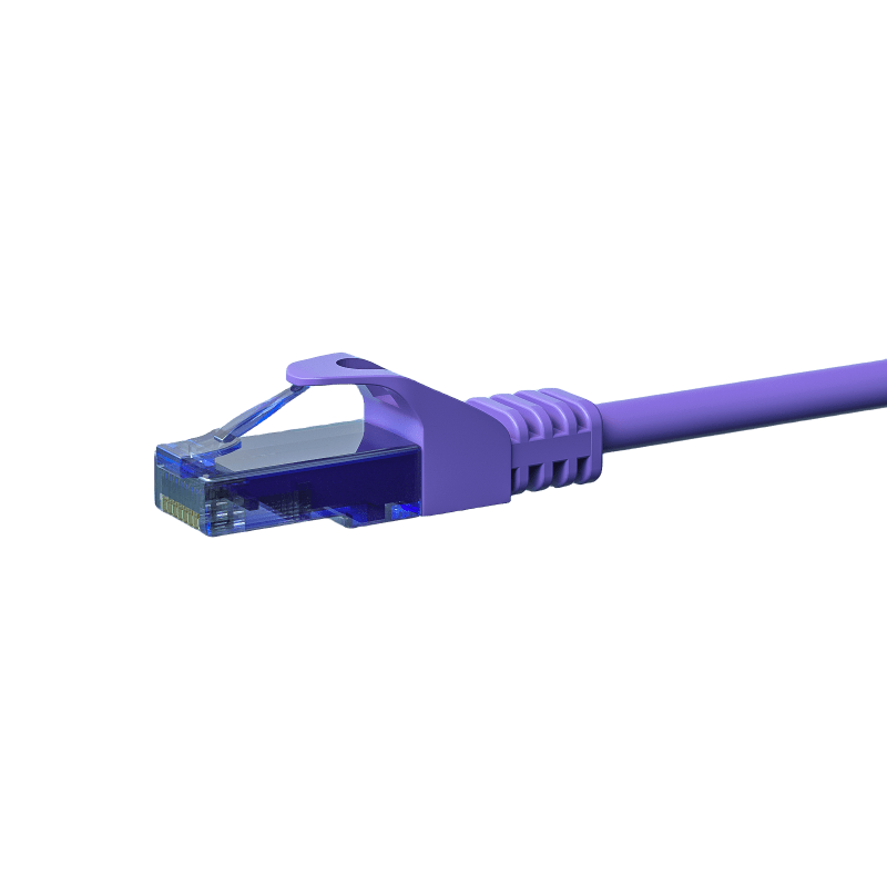 Câble CAT6A UTP 100% cuivre violet - 1.50m