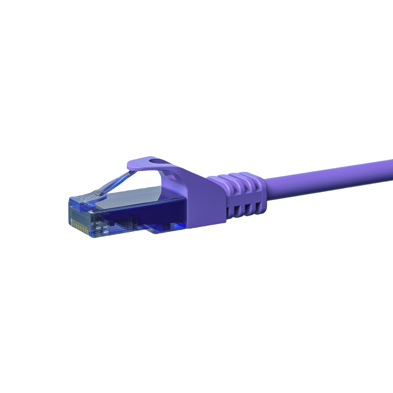 Câble CAT6A UTP 100% cuivre violet - 30m