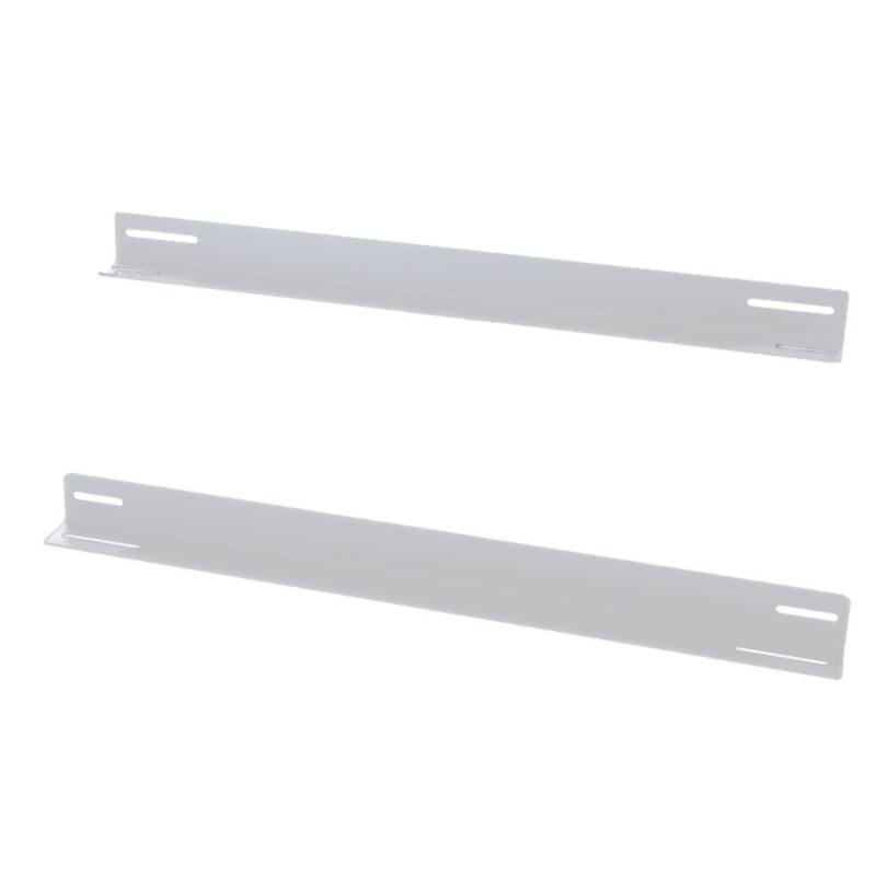 Pack de 2 L-Profil adapté aux baies murales de 600 mm de profondeur - blanc