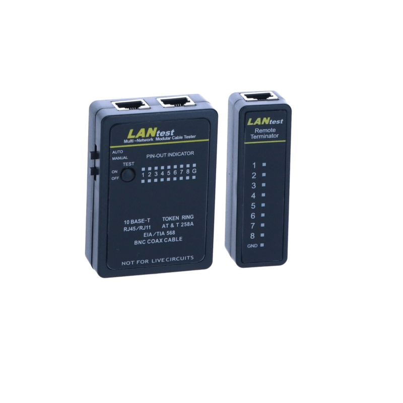 Testeur de câble réseau professionnel Danicom UTP, FTP, S/FTP et coaxial en mallette