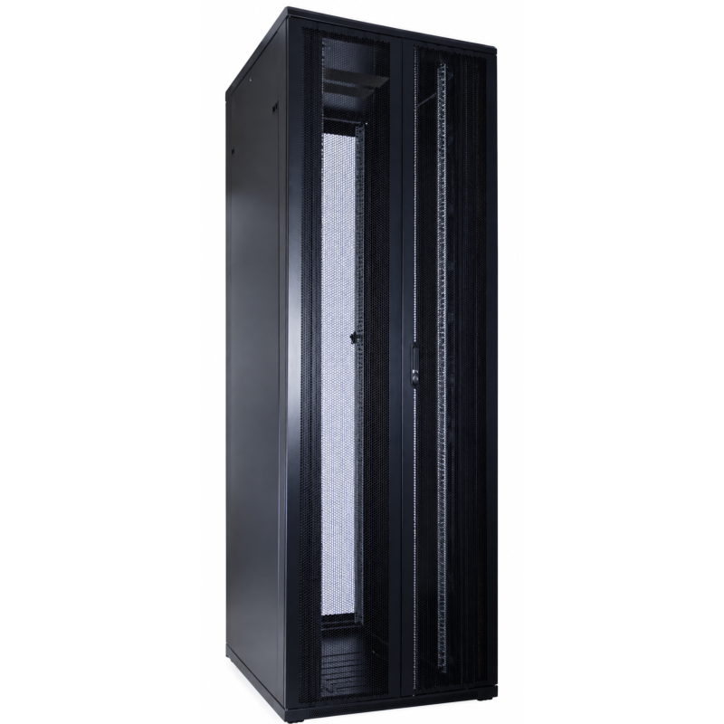 Baie serveur 47U avec double porte avant et arrière perforée 800x1000x2200mm (LxPxH)