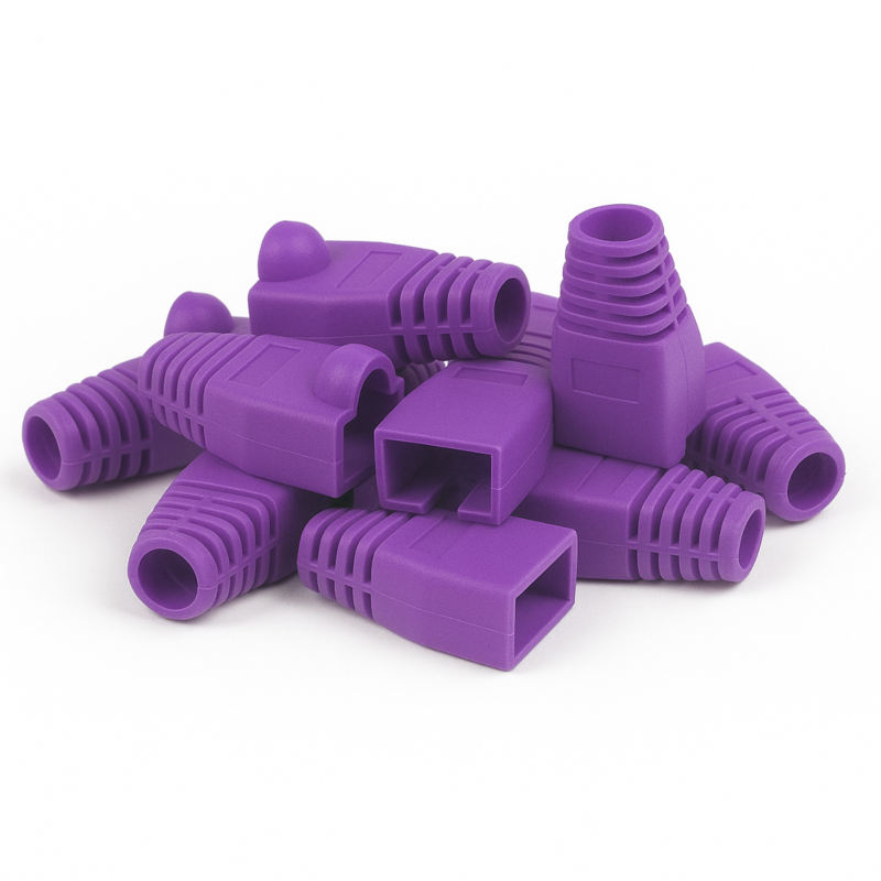 DANICOM Manchon de câble RJ45 violet - 10 pièces