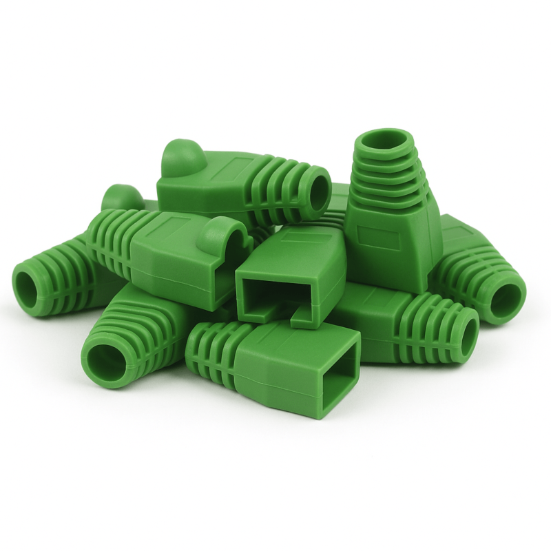 DANICOM Manchon de câble RJ45 vert - 10 pièces