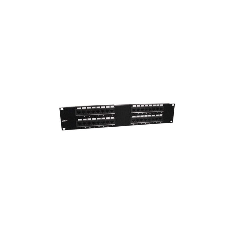 19 pouces 2U panneau de brassage UTP 32xRJ45 Cat 5e