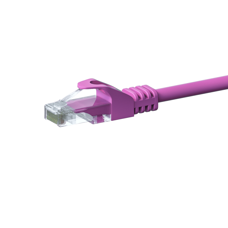 Câble Cat5e UTP 100% cuivre rose - 5m