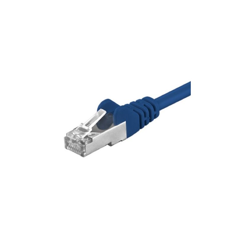 Câble Cat5e FTP bleu - 1m