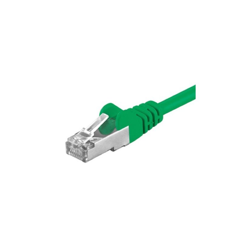 Câble Cat5e FTP vert - 1m