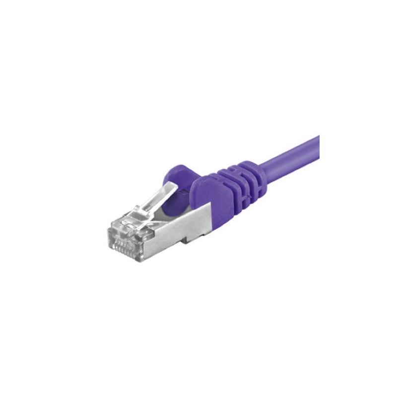 Câble Cat5e FTP violet - 0.25m