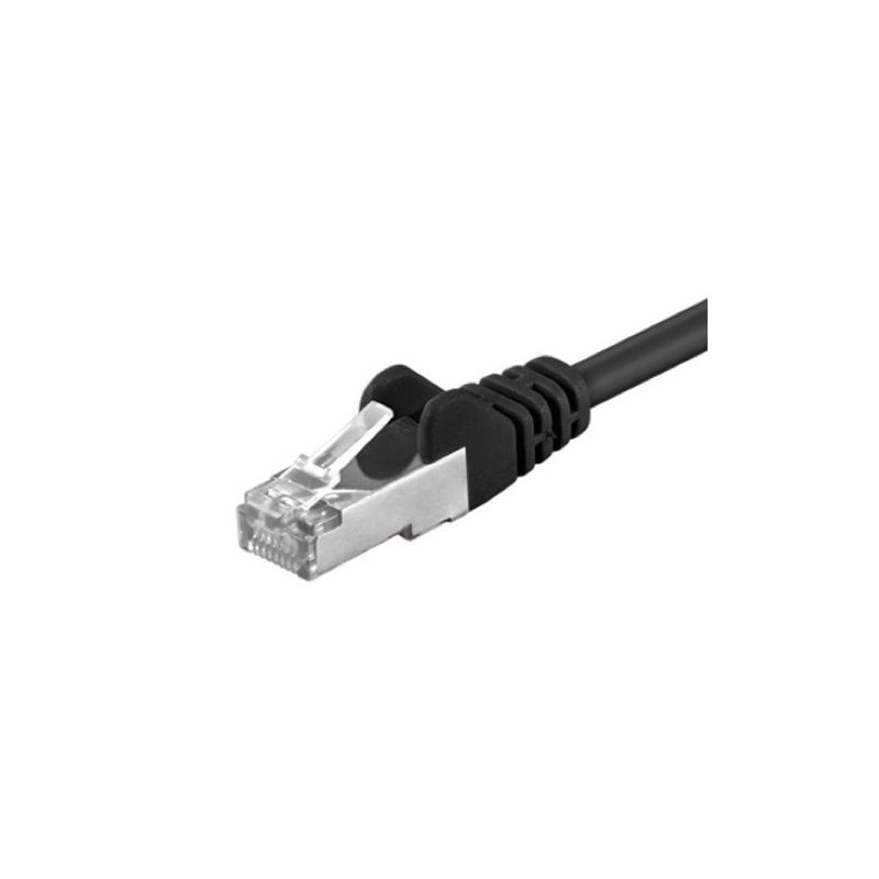 Câble Cat5e FTP noir - 0.25m 